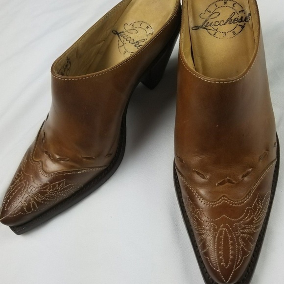 lucchese mules slides